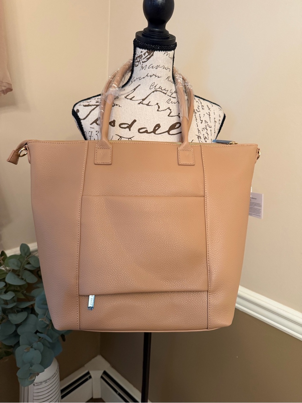 Pretty Simple COURTNEY CHECKERED TOTE with travel slider NWT - Picture 3 of 10
